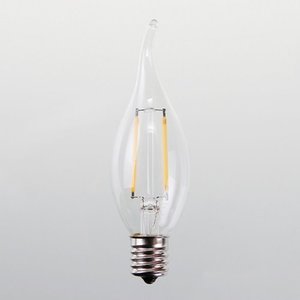 KS LED 백열 투명 촛대구 초 전구 램프 고추구 플레임 E17 2W